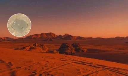 Marsta bulunan kafatası şeklindeki gizemli yapı