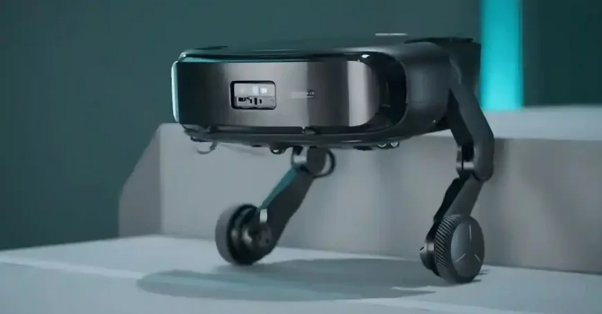 Robot süpürgenin ayağı çıktı! Merdivenleri temizleyerek çıkıyor